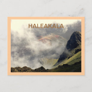 POSTKARTE: "DIE HALEAKALA STEIGT DURCH DIE KLOUDS  POSTKARTE
