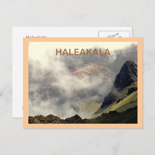 POSTKARTE: "DIE HALEAKALA STEIGT DURCH DIE KLOUDS POSTKARTE (Vorne/Hinten)