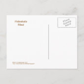 POSTKARTE: "DIE HALEAKALA STEIGT DURCH DIE KLOUDS POSTKARTE (Rückseite)