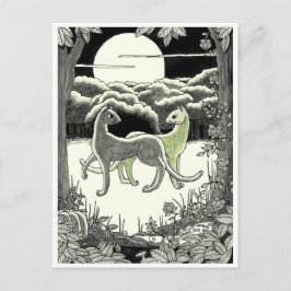 Postkarte: Die Katzen tanzen Postkarte