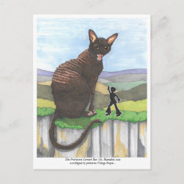 Postkarte: Die prähistorische Katze Postkarte
