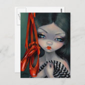 Postkarte "Die roten Schuhe" (Vorne/Hinten)