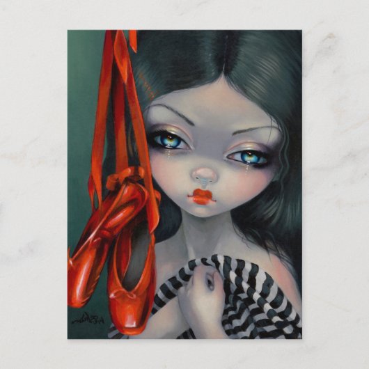 Postkarte "Die roten Schuhe" (Vorderseite)