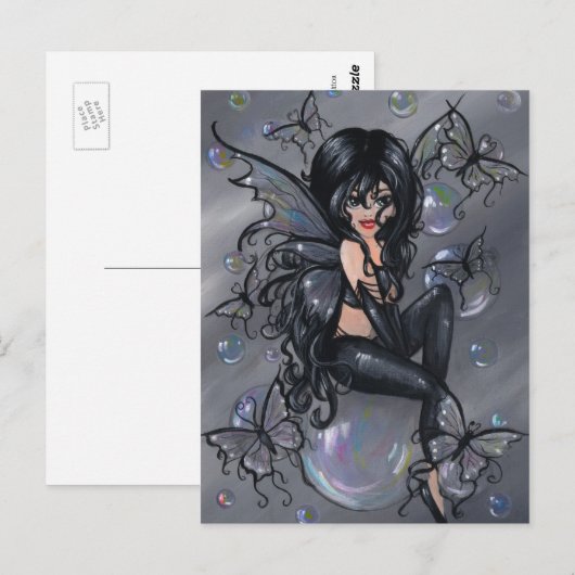 Postkarte "Die schwarze Mauer" (Vorne/Hinten)