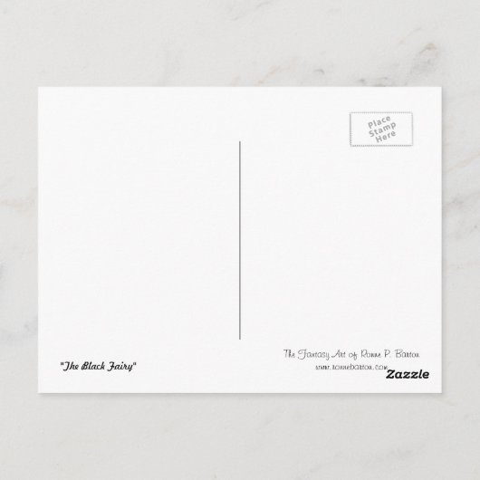 Postkarte "Die schwarze Mauer" (Rückseite)