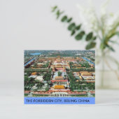 Postkarte Die verbotene Stadt Peking China (Stehend Vorderseite)