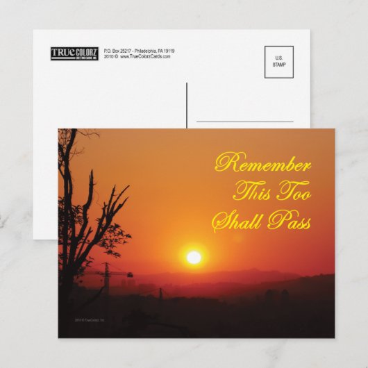 Postkarte - Diese 2 ist vorbei (Vorne/Hinten)