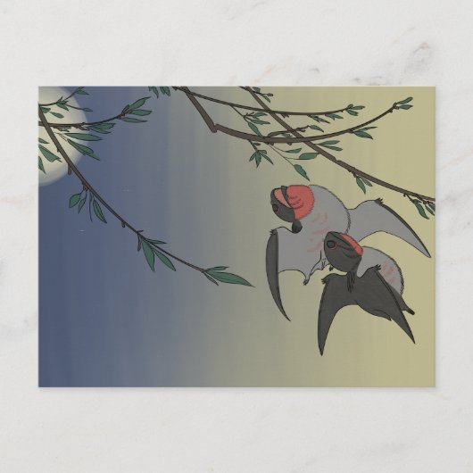 Postkarte Dinosaur - Anurognathus (Vorderseite)