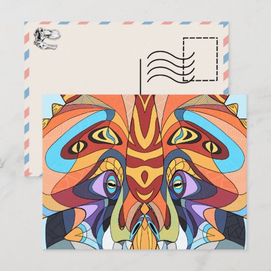 Postkarte Dinosaur - Stellasaurus (Vorne/Hinten)