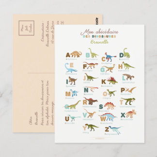 Postkarte Dinosaures (Frankreich)