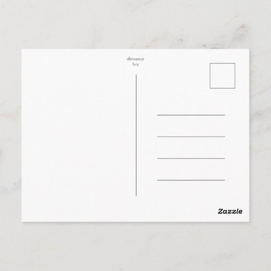 Postkarte _ Dinosaurier (Rückseite)