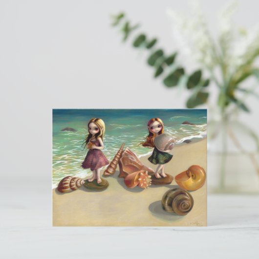 Postkarte "Direkt am Meer" (Stehend Vorderseite)