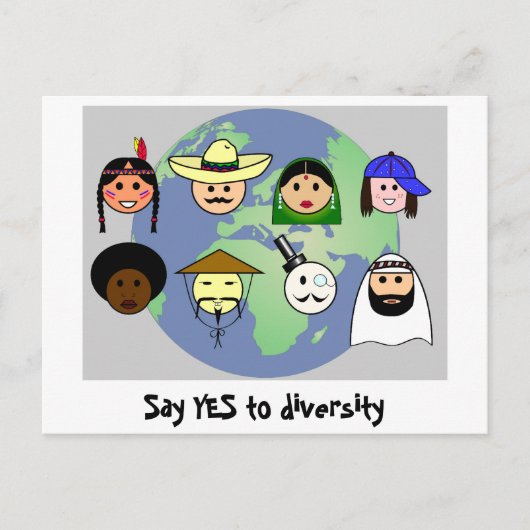 Postkarte "Diversity" (Vorderseite)