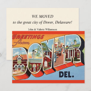 Postkarte Dover Delaware Umzugsankündigung