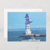 Postkarte - Drache auf dem Hafen von LA (Vorne/Hinten)