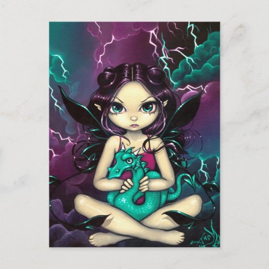 Postkarte "Drache des Totensturms" (Vorderseite)