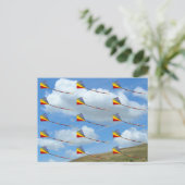 Postkarte - Drachen in Formation (Stehend Vorderseite)