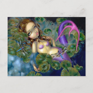 Postkarte "Dragonfly Mermaid"