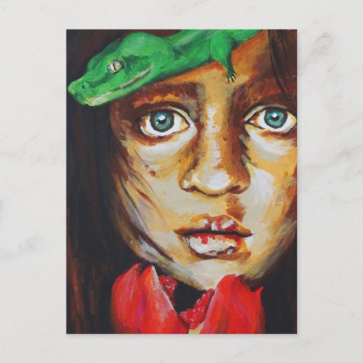 Postkarte drucken - Eva and Serpent (Vorderseite)