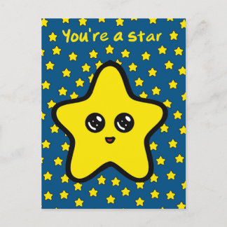 Postkarte "Du bist ein Star"