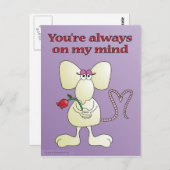 Postkarte "Du bist immer auf dem Kopf" (Vorne/Hinten)