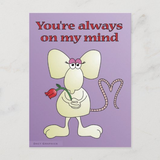 Postkarte "Du bist immer auf dem Kopf" (Vorderseite)