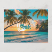 Postkarte Dushi aruba (Vorderseite)