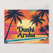 Postkarte Dushi aruba (Vorderseite)