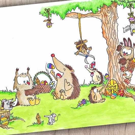 Postkarte EASTER von Nicole Janes