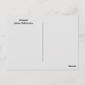 Postkarte, Edenton, North Carolina Postkarte (Rückseite)