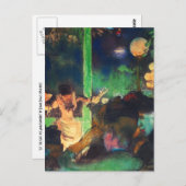 Postkarte: Edgar Degas - Cafe des Ambassadeurs Postkarte (Vorne/Hinten)