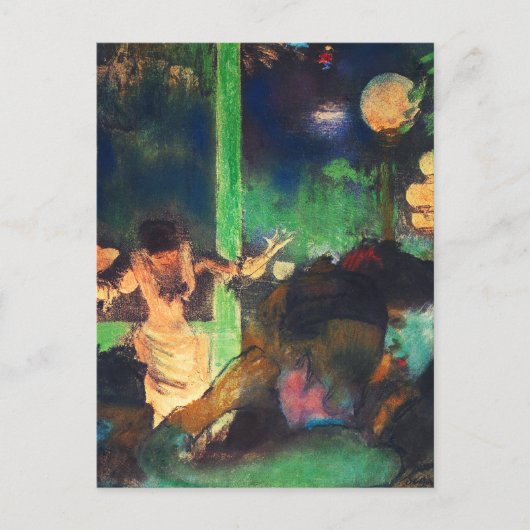 Postkarte: Edgar Degas - Cafe des Ambassadeurs Postkarte (Vorderseite)