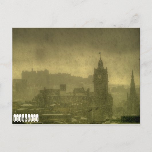 Postkarte Edinburgh Vintage (Vorderseite)