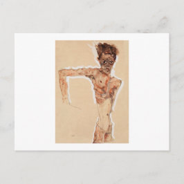 POSTKARTE: EGON SCHIELE: SELBSTPORTRAIT 1912 POSTKARTE