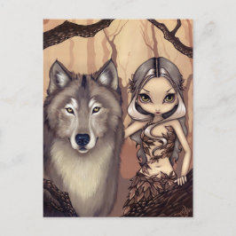 Postkarte "Ein Wolfish Freund"