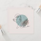 Postkarte Eine sexy Frau. (Vorderseite/Rückseite Beispiel)