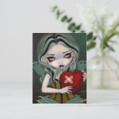 Postkarte "Einen gebrochenen Herzen bemerken" (Stehend Vorderseite)