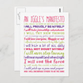 Postkarte eines Ausgleichs (Vorne/Hinten)