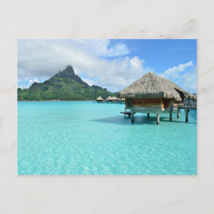 Postkarte eines Badeortes in Bora Bora