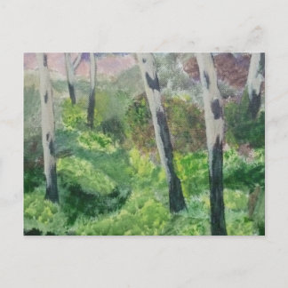 Postkarte eines Devon Primrose Holzes.
