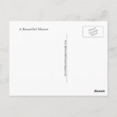 Postkarte eines schönen Ara-Papagei (Rückseite)