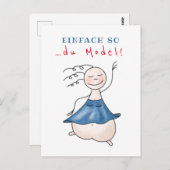 Postkarte Einfach so … du Model! (Vorne/Hinten)