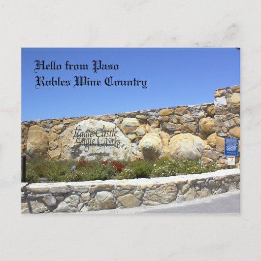 Postkarte, Eingang zum Burg Eagle Postkarte (Vorderseite)