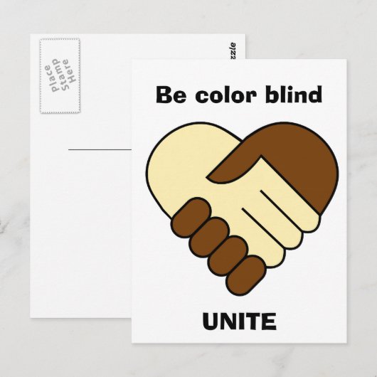 Postkarte "Einheit" (Vorne/Hinten)