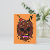 Postkarte Eiscreme Skull (Stehend Vorderseite)