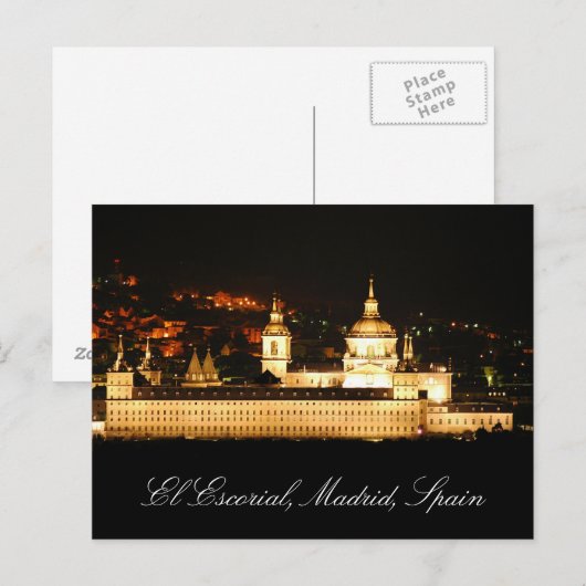 Postkarte EL Escorial (Vorne/Hinten)