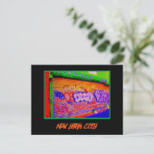 Postkarte 'Electric Graffiti Gates' (Stehend Vorderseite)