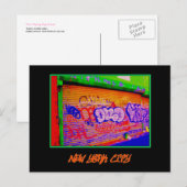 Postkarte 'Electric Graffiti Gates' (Vorne/Hinten)