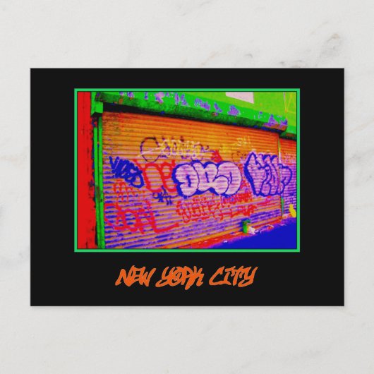 Postkarte 'Electric Graffiti Gates' (Vorderseite)
