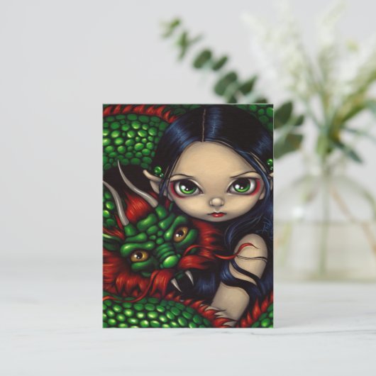 Postkarte "Emerald Guardian" (Stehend Vorderseite)